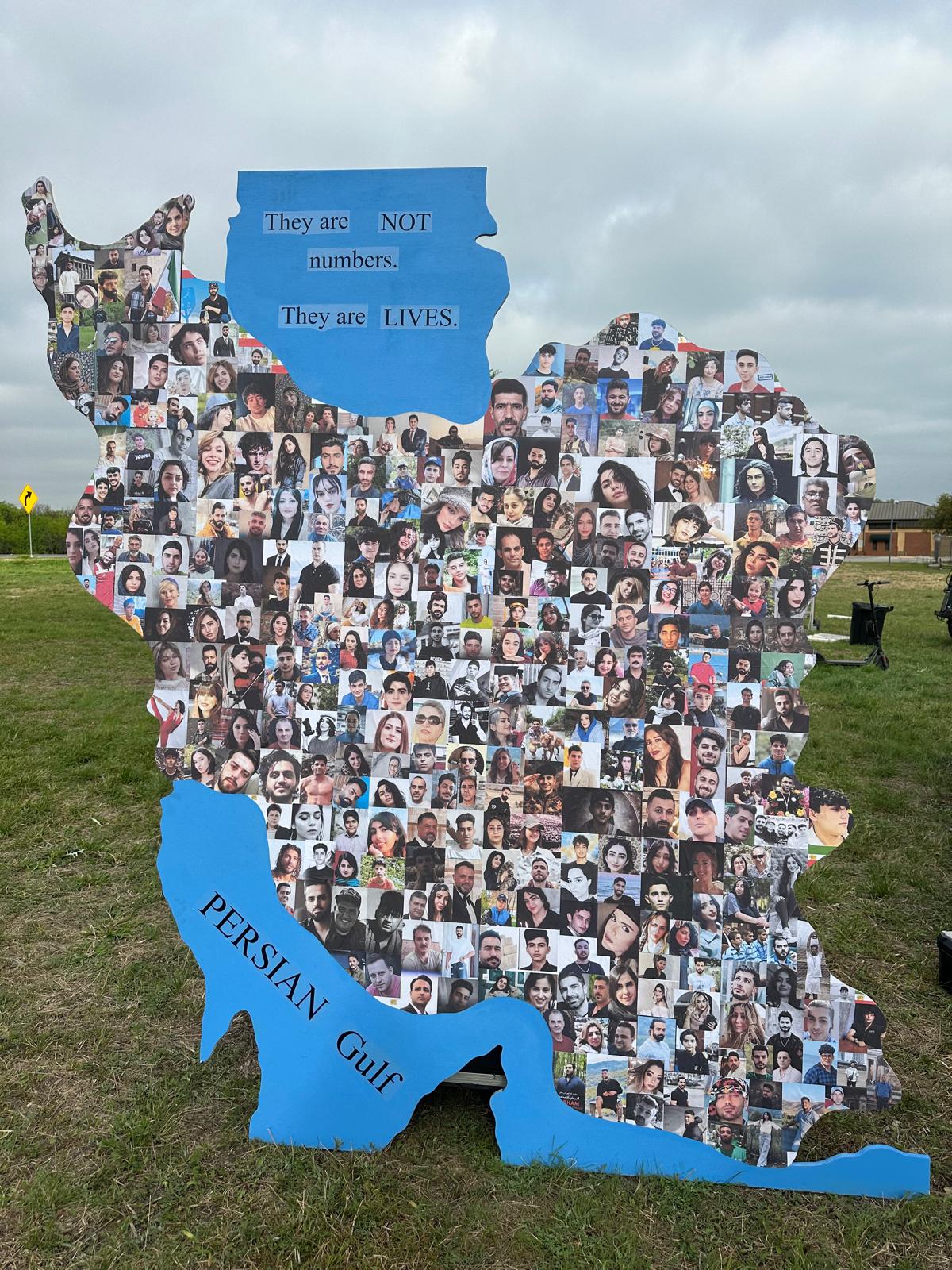 Iran map board visual